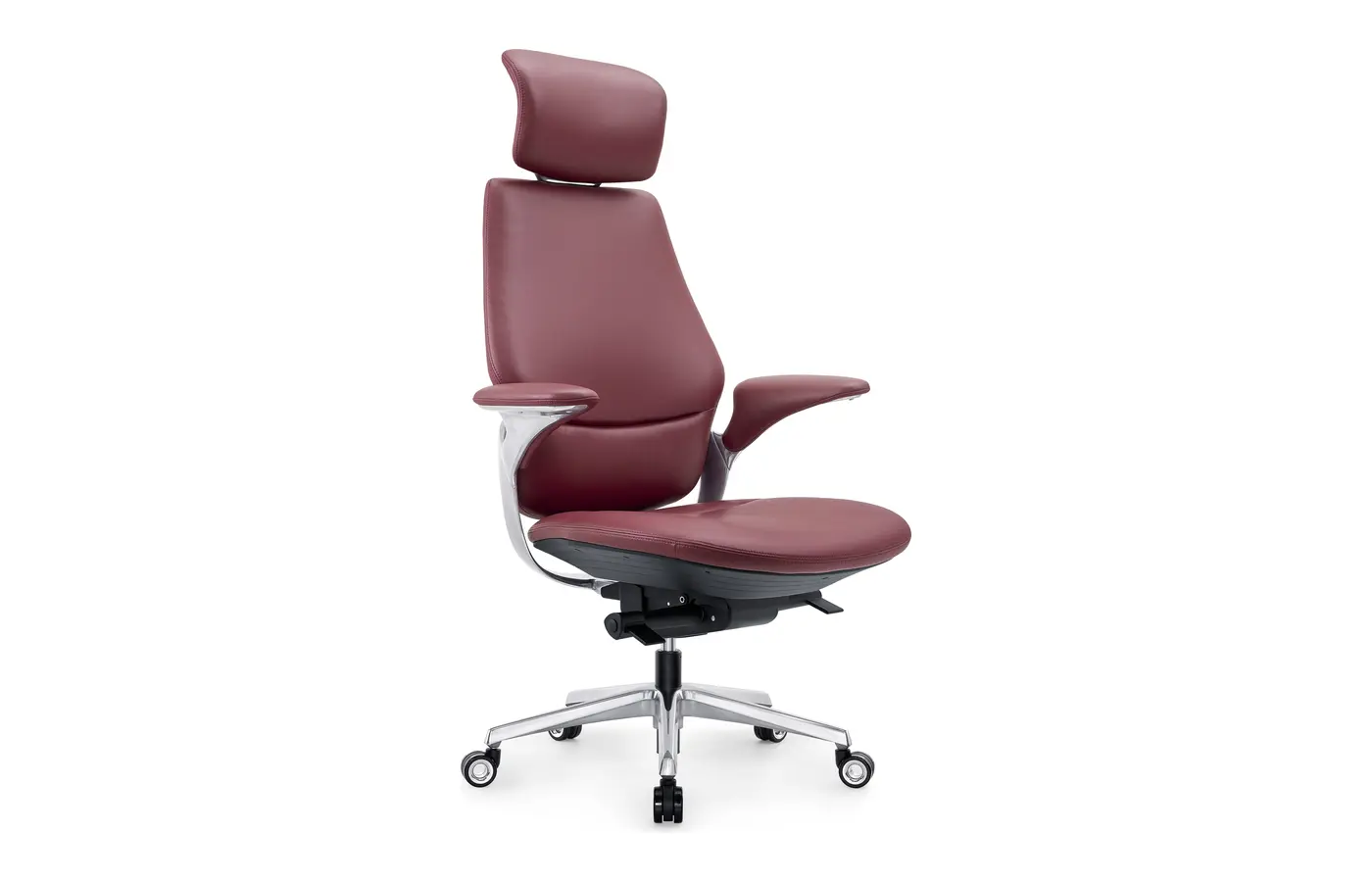 GF-HD01 Natural-Grain Leather Executive Office Chair, product view 4