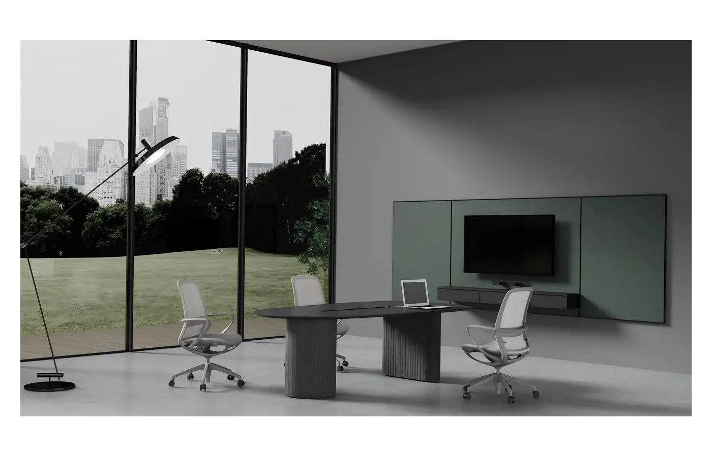 HM-MT02 conference table, product view 2