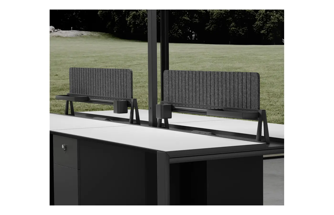 HM-P01-2 commercial staff desk, product view 3