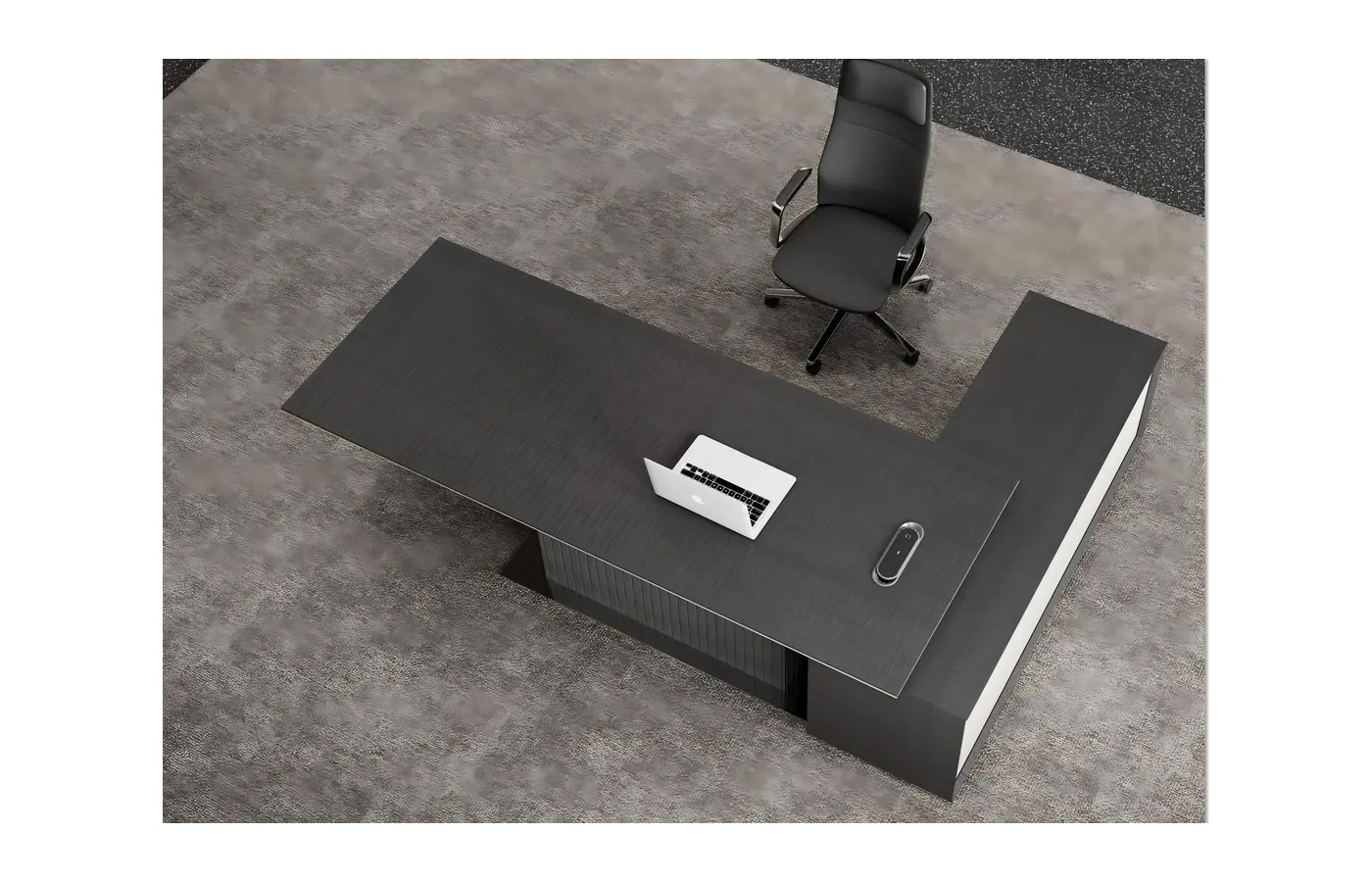 HM-T01 executive office desk, product view 3