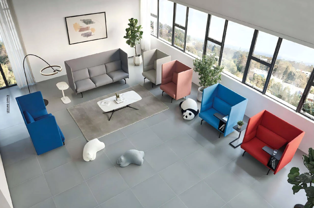 Modern office lounge and collaborative space