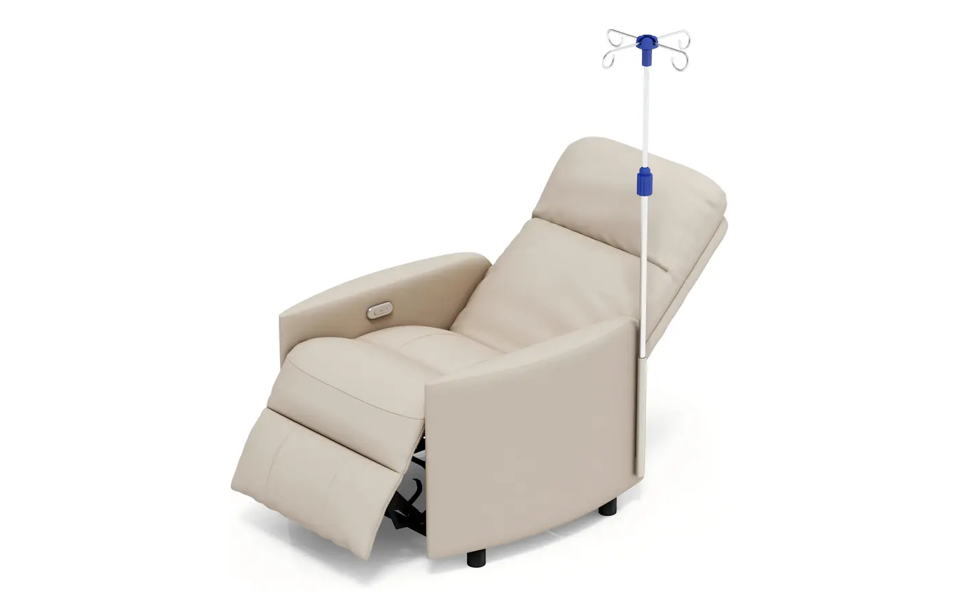 LD26-22 hospital infusion chair view 2