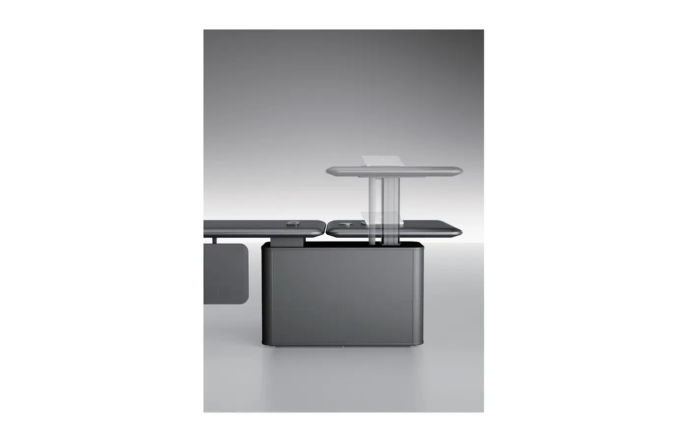 JG-01D30 executive office desk, product view 2