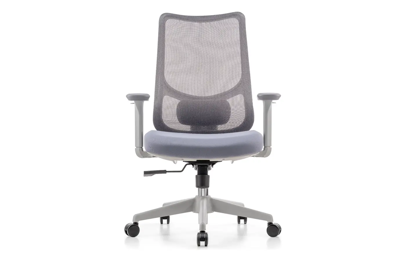 M36 mesh task chair without headrest, front view