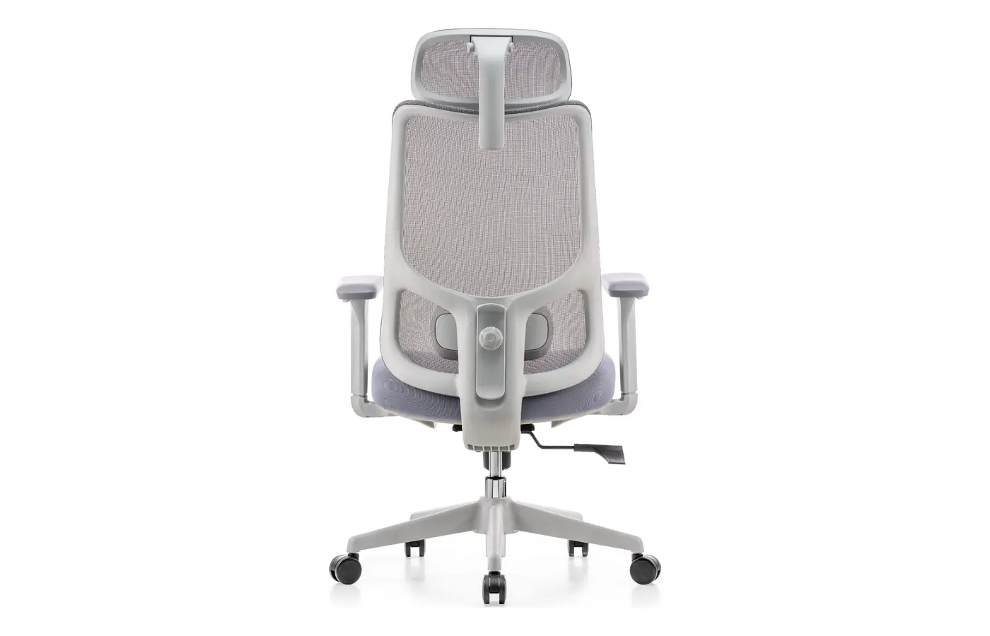 M36 mesh task chair with headrest, rear view
