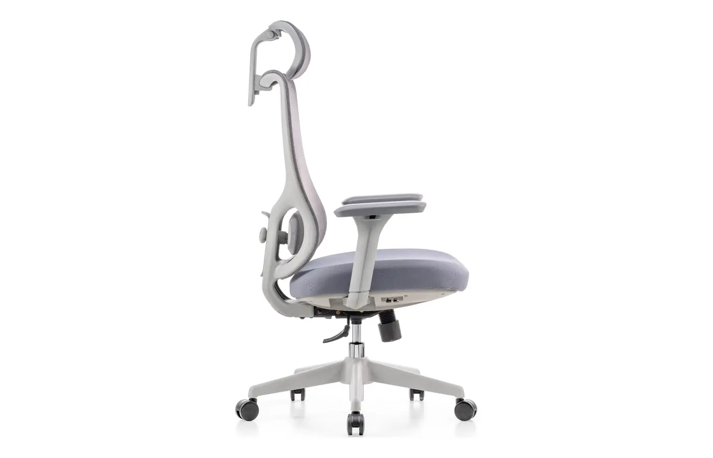 M36 mesh task chair with headrest, side view