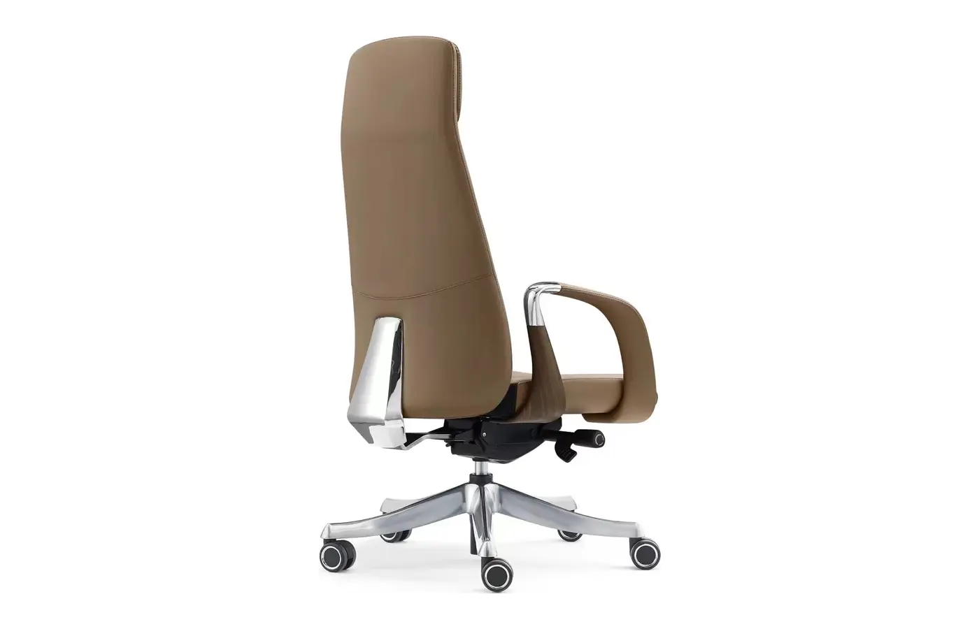 MD-2212 Adjustable-Headrest Executive Leather Chair, product view 3