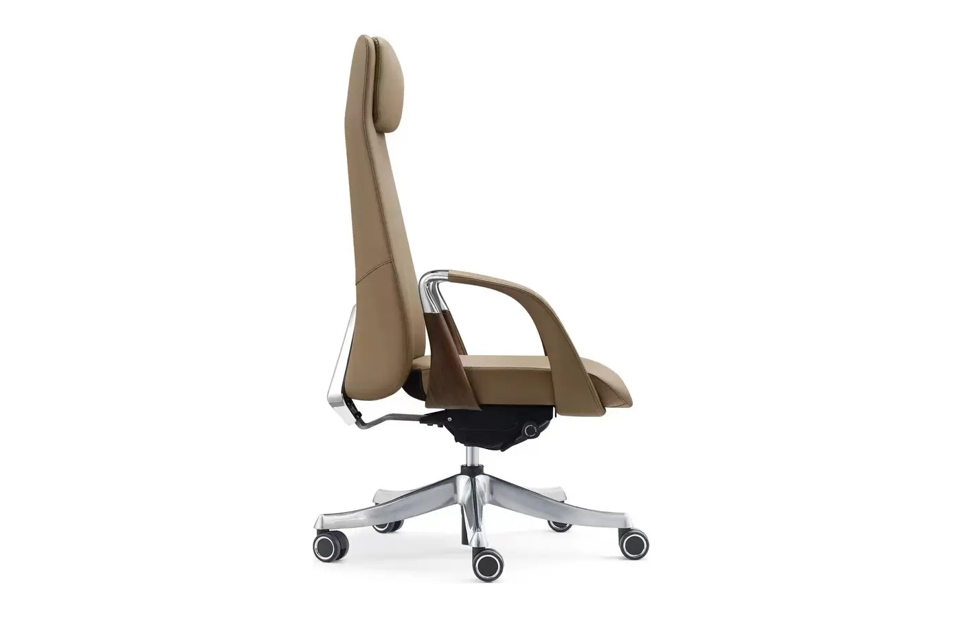 MD-2212 Adjustable-Headrest Executive Leather Chair, product view 4