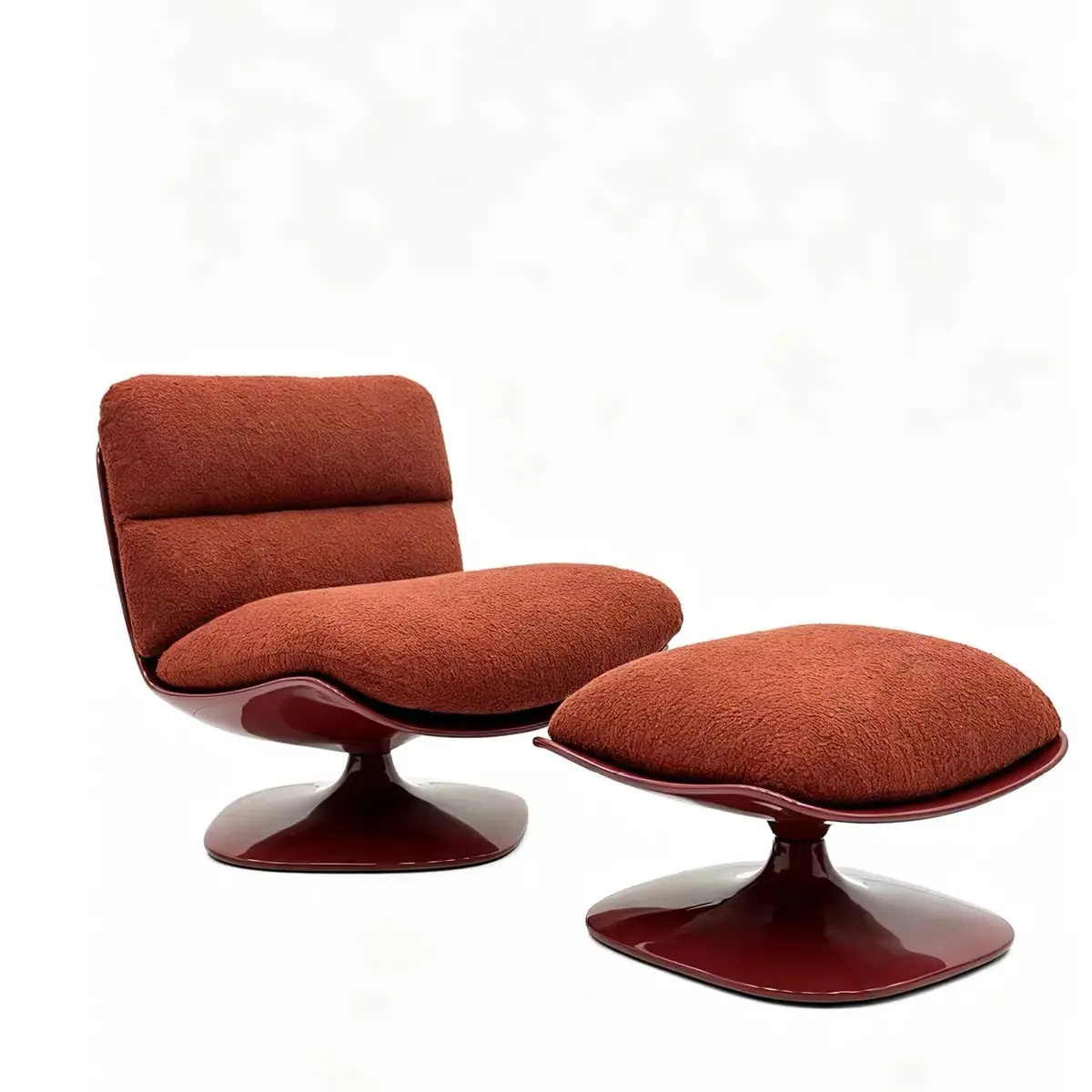 MD-MP113 swivel lounge chair and matching ottoman, product view 3