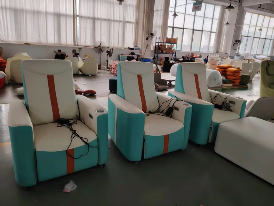 Custom electric medical infusion recliner chairs in HUANGSI factory