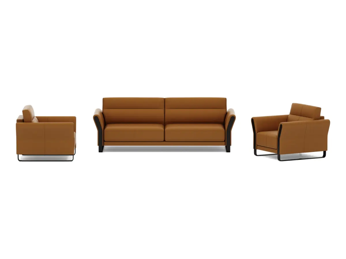LD26-03 commercial office sofa on white background