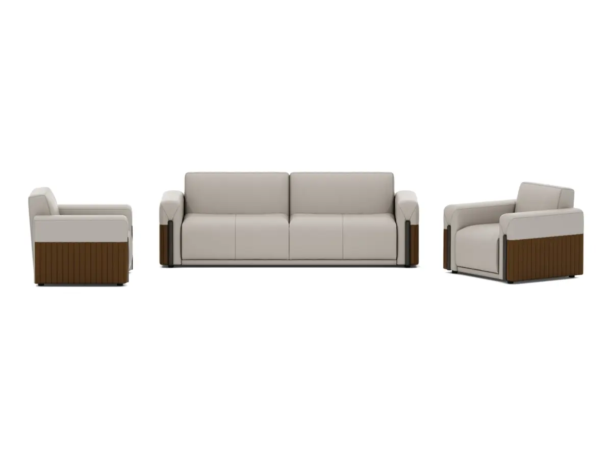 LD26-04 commercial office sofa on white background
