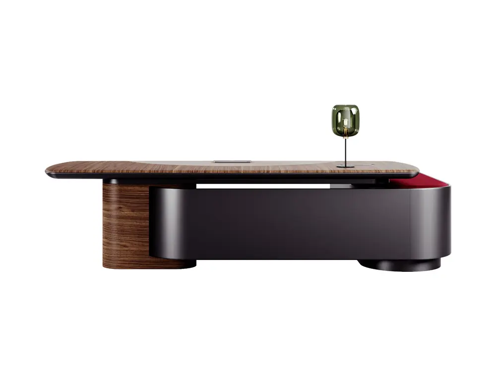 DSLM-01D30 executive office desk on white background