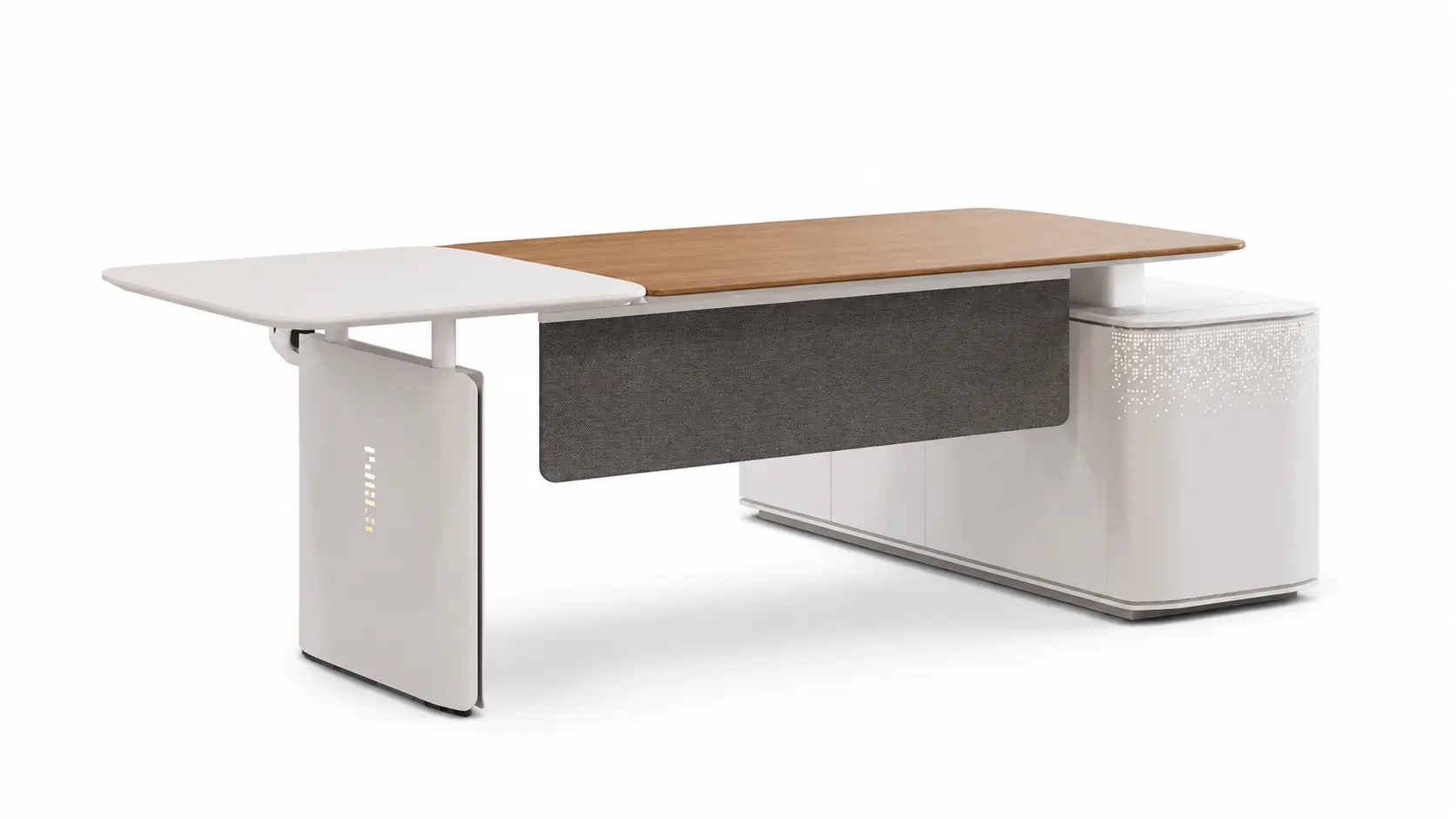 GA-M-101SS executive desk system on white background