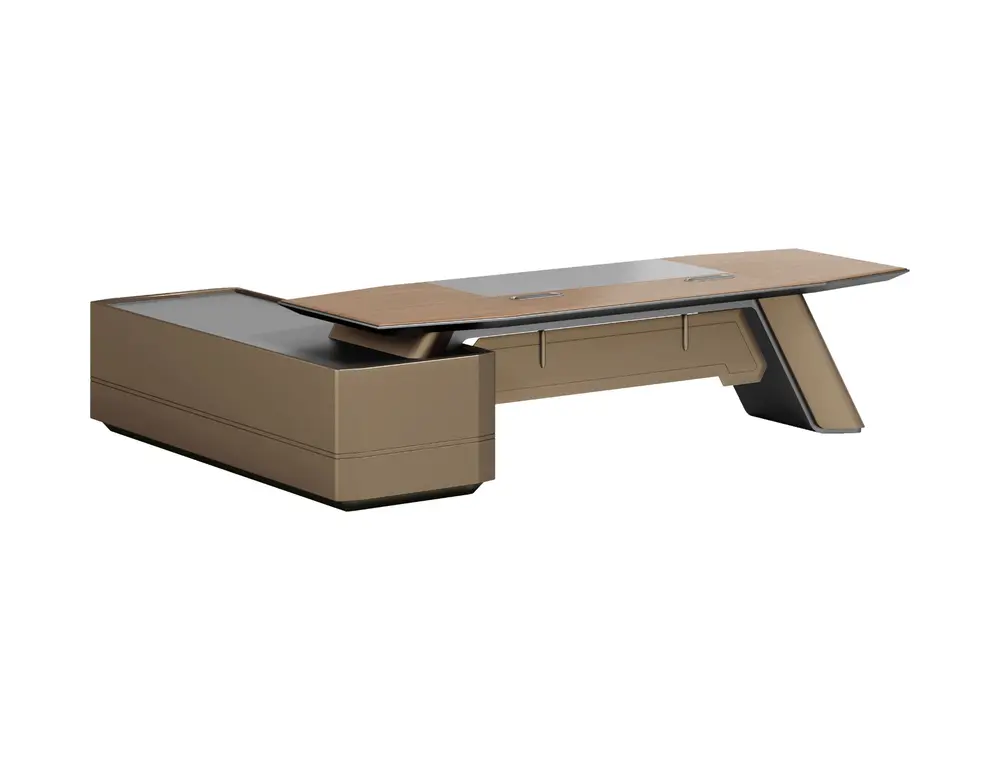 DO-BDL-01D32 executive office desk on coordinated white background