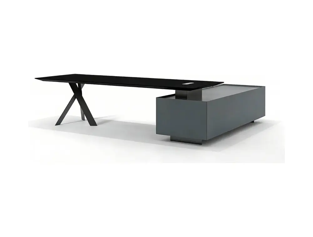 DO-DLY2824PTL executive office desk on coordinated white background