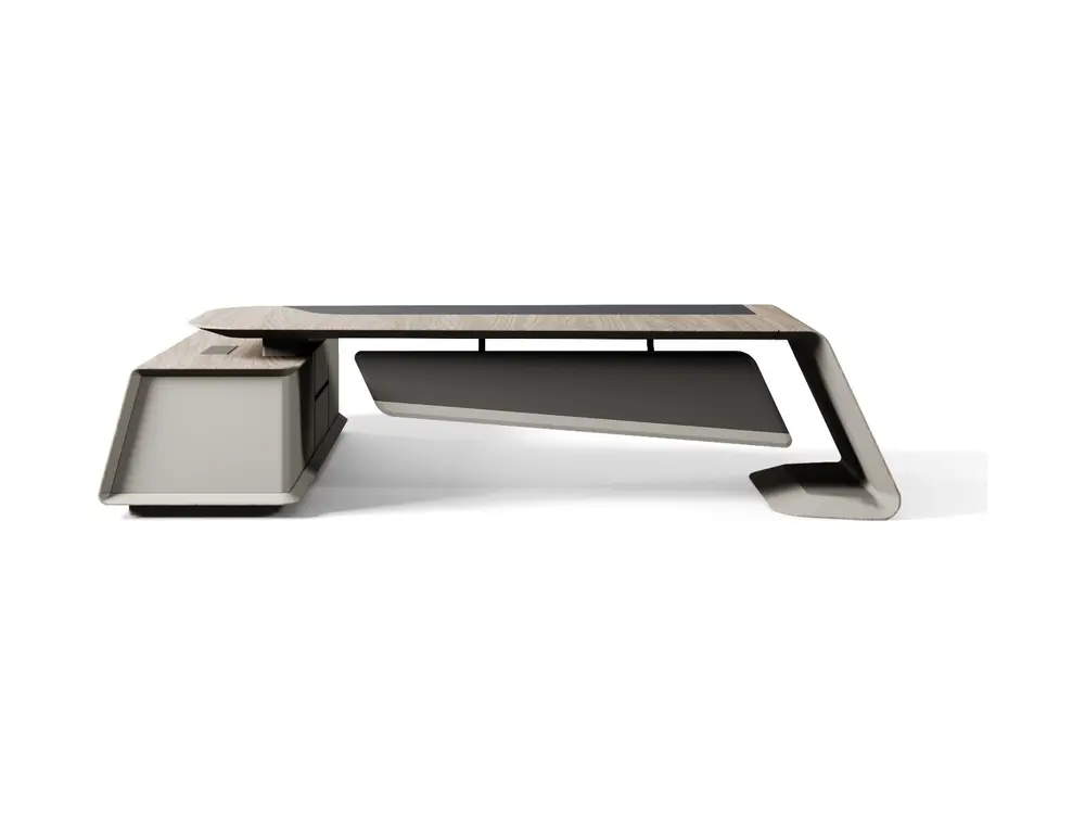 DO-EMUC-02D32-1 executive office desk on coordinated white background