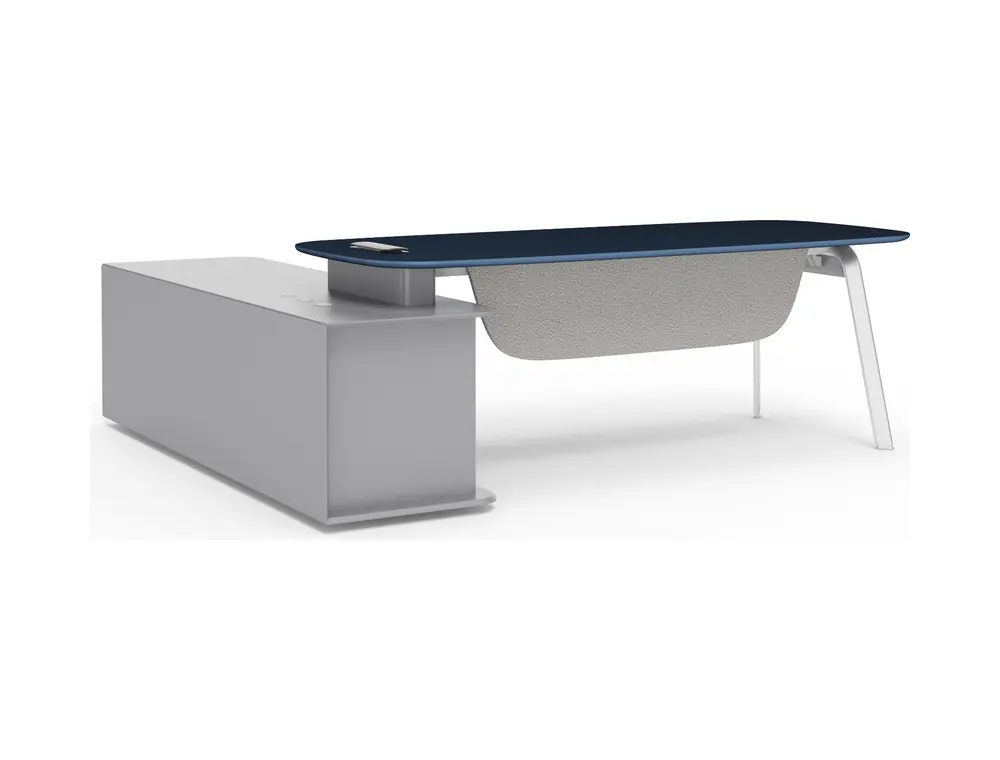 DO-NV-D0124-1 executive office desk on coordinated white background