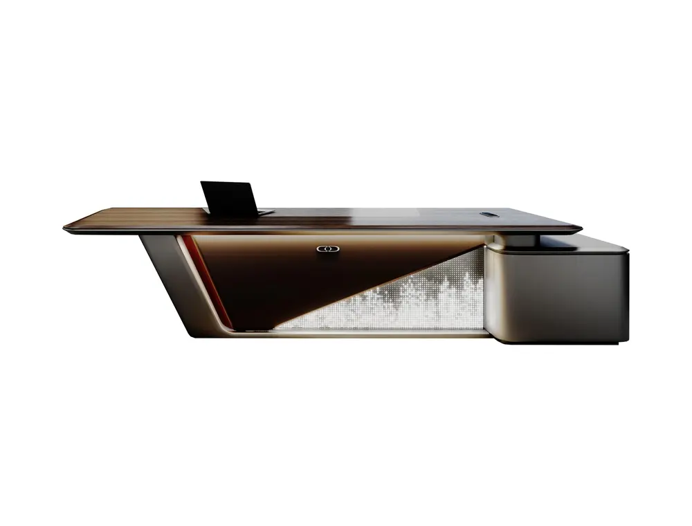 DO-SDG-01D32 executive office desk on coordinated white background