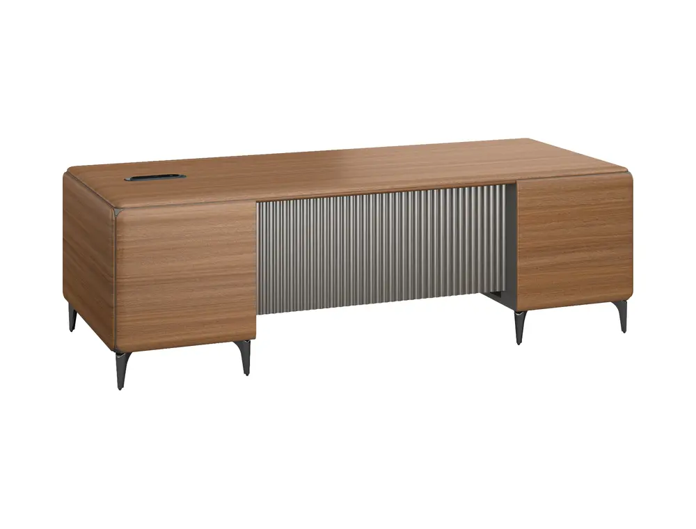 DO36-D0124 executive office desk on coordinated white background