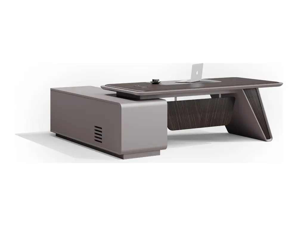 DY-AM-D26A executive office desk on coordinated white background