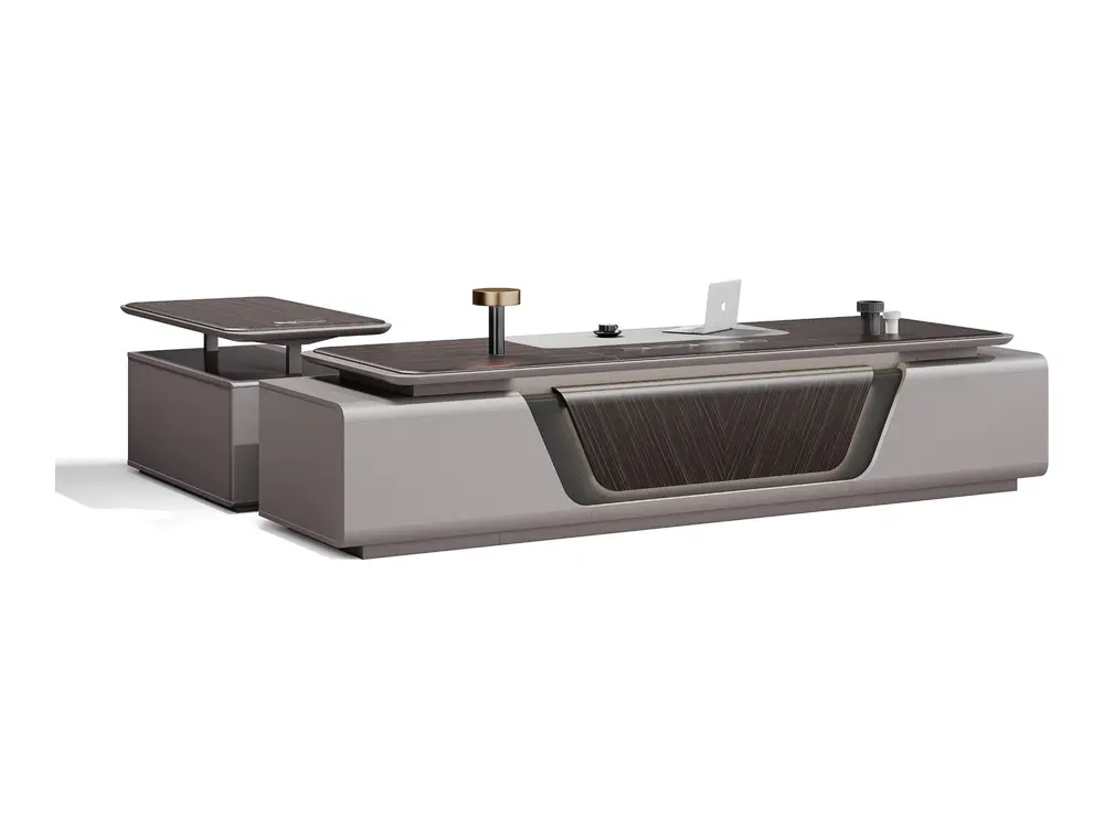 DY-AM-D36 executive office desk on coordinated white background