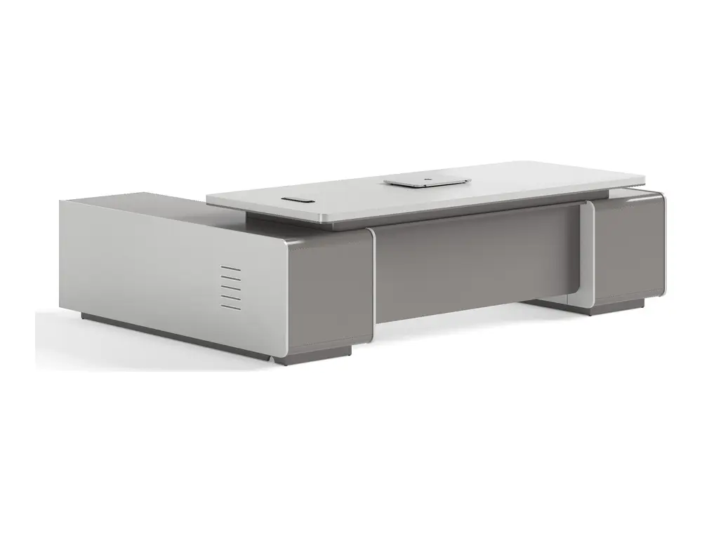 DY-D0128 executive office desk on coordinated white background