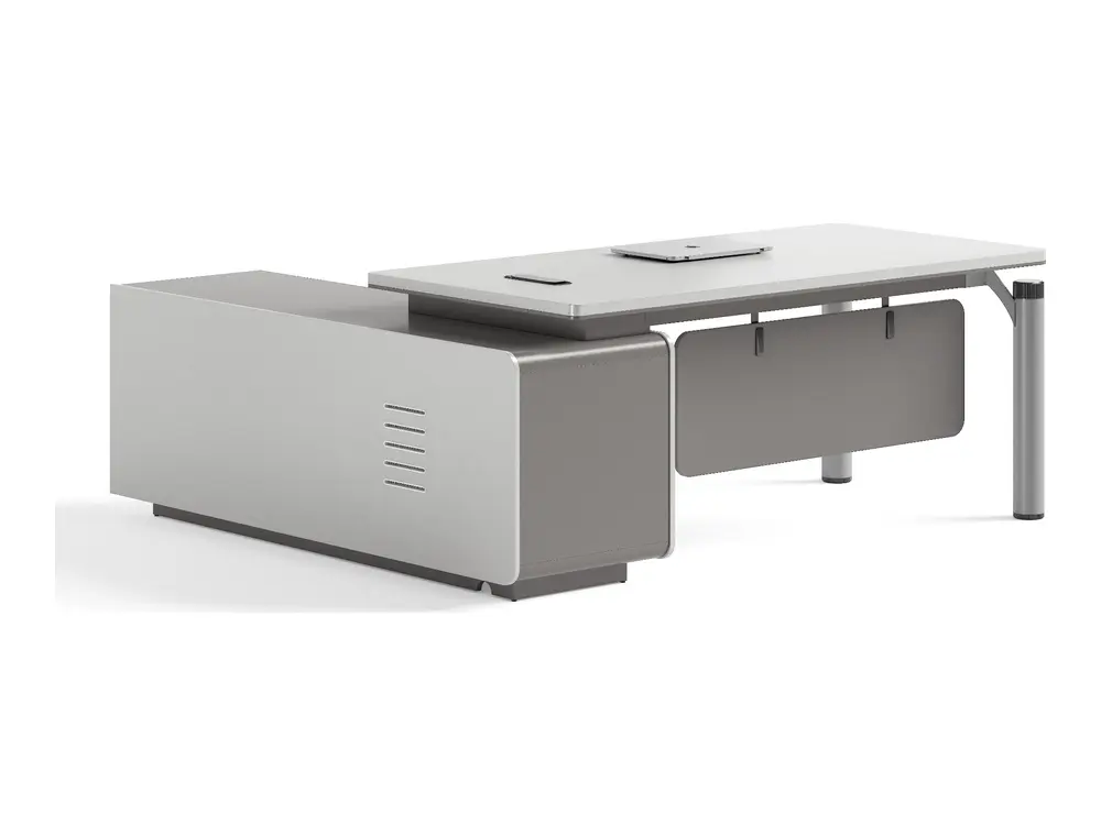 DY-D0220 executive office desk on coordinated white background