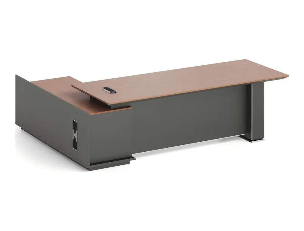 KJ-CG-KBBT26-L executive office desk on coordinated white background