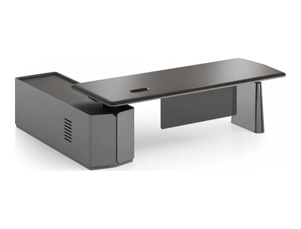 KJ-SHU-KMBT26-BL executive office desk on coordinated white background