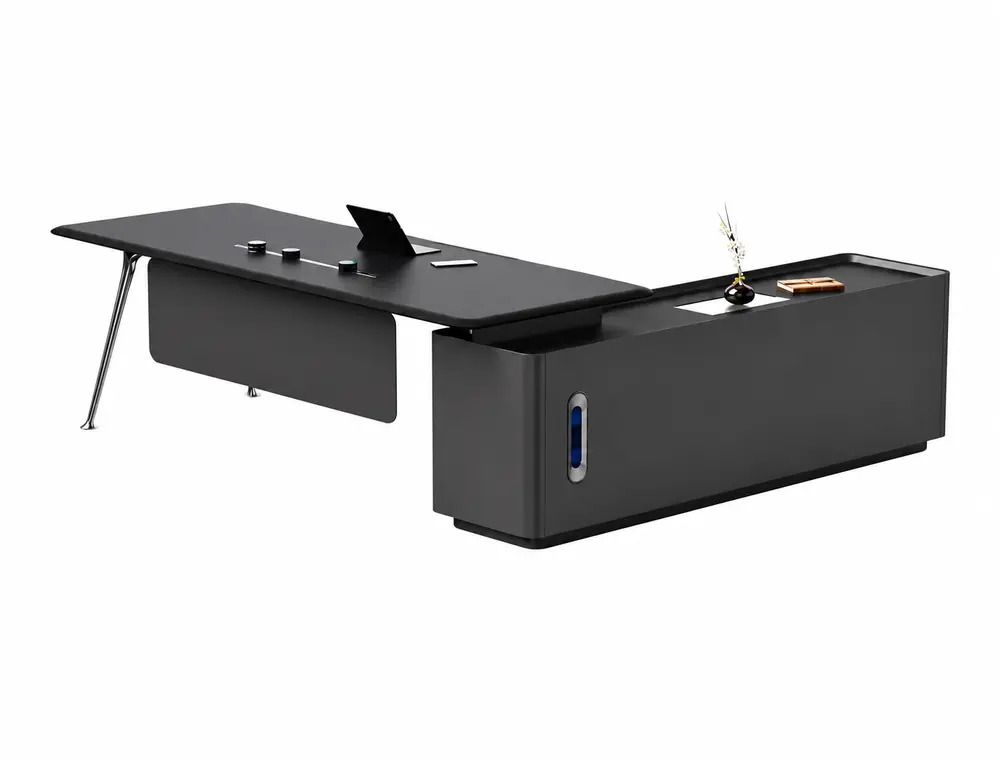MG-X·Yan-02 executive office desk on coordinated white background