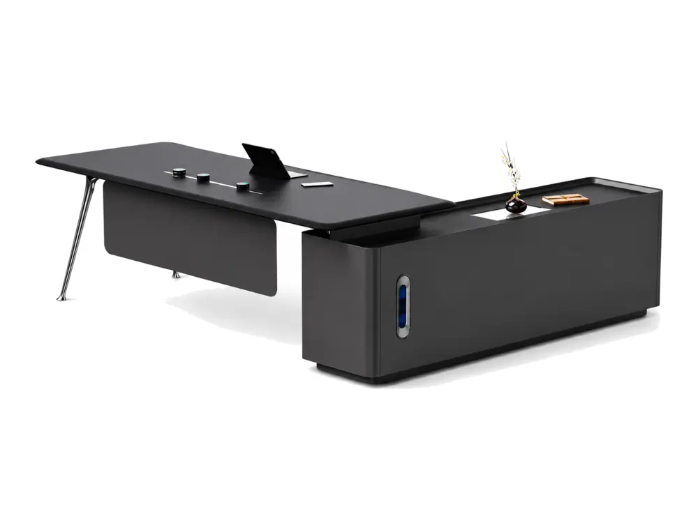 MG-X·Yan-02 executive office desk on coordinated white background