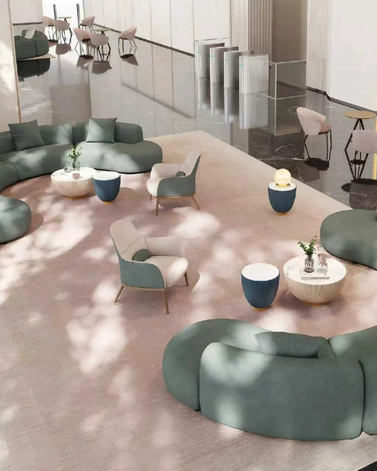 Hospitality furniture sector scene