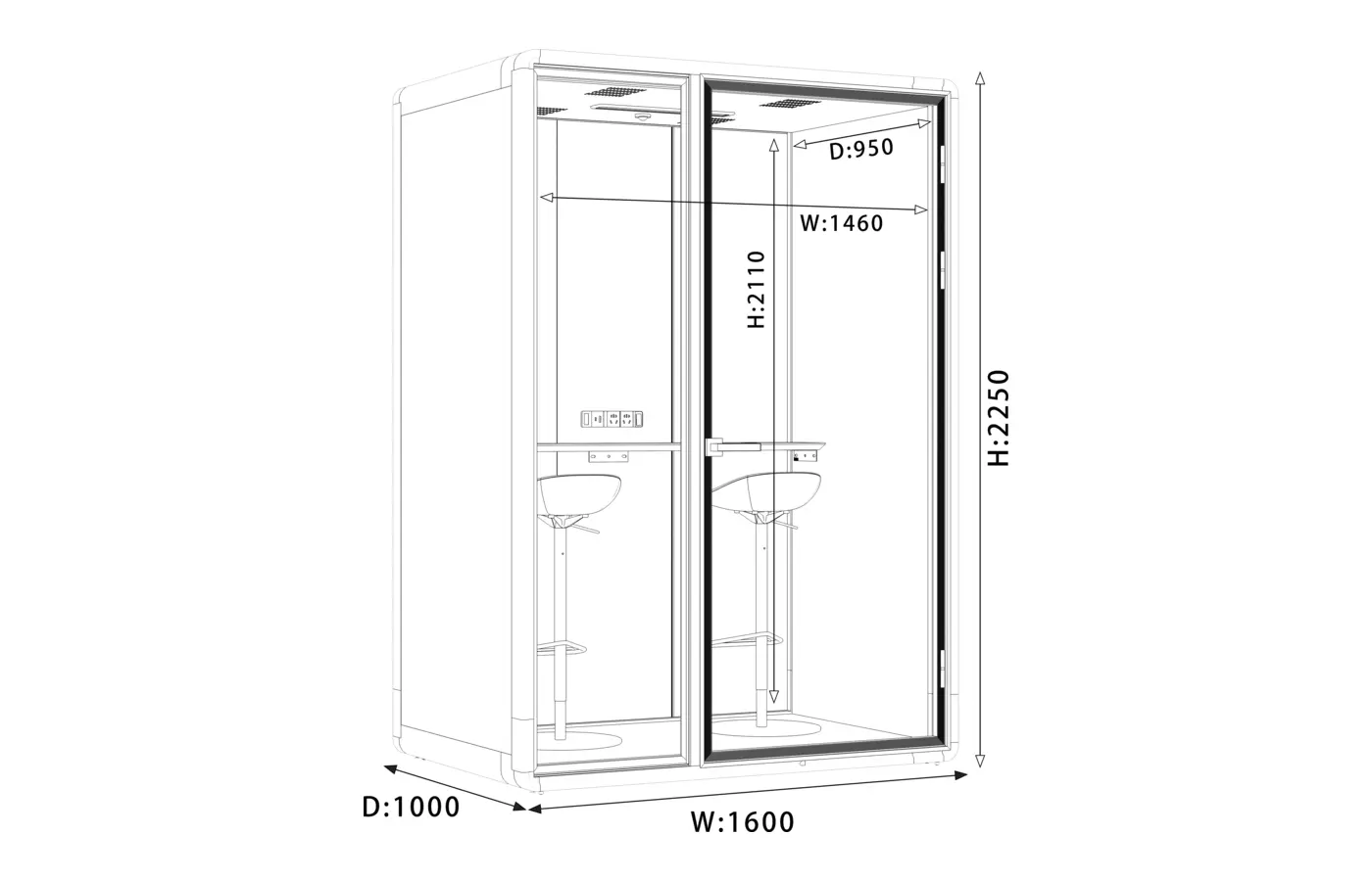 SL-MS acoustic pod detail view 2