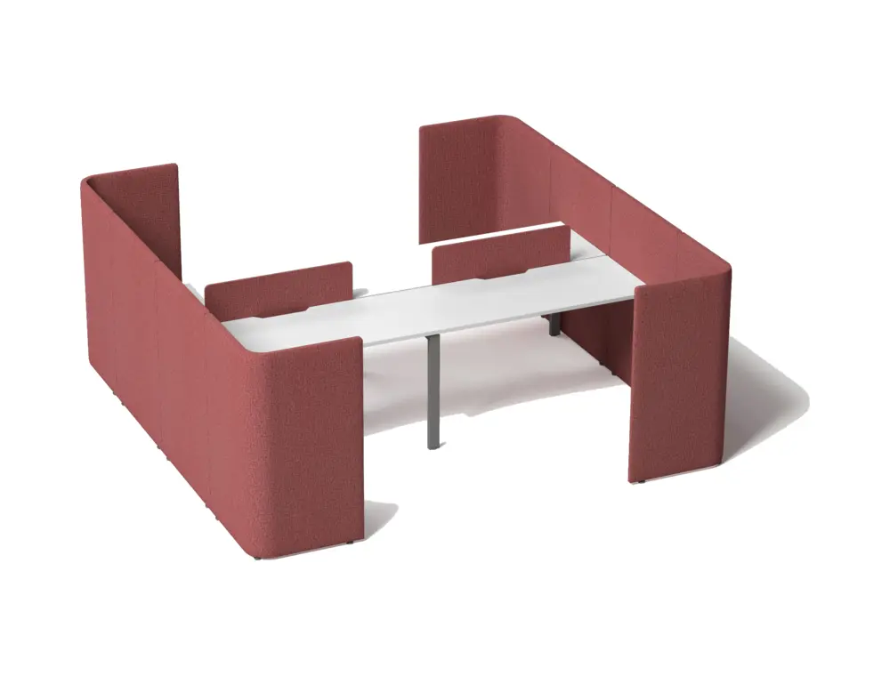 DO-DRM-NST01 commercial staff workstation on a coordinated white background