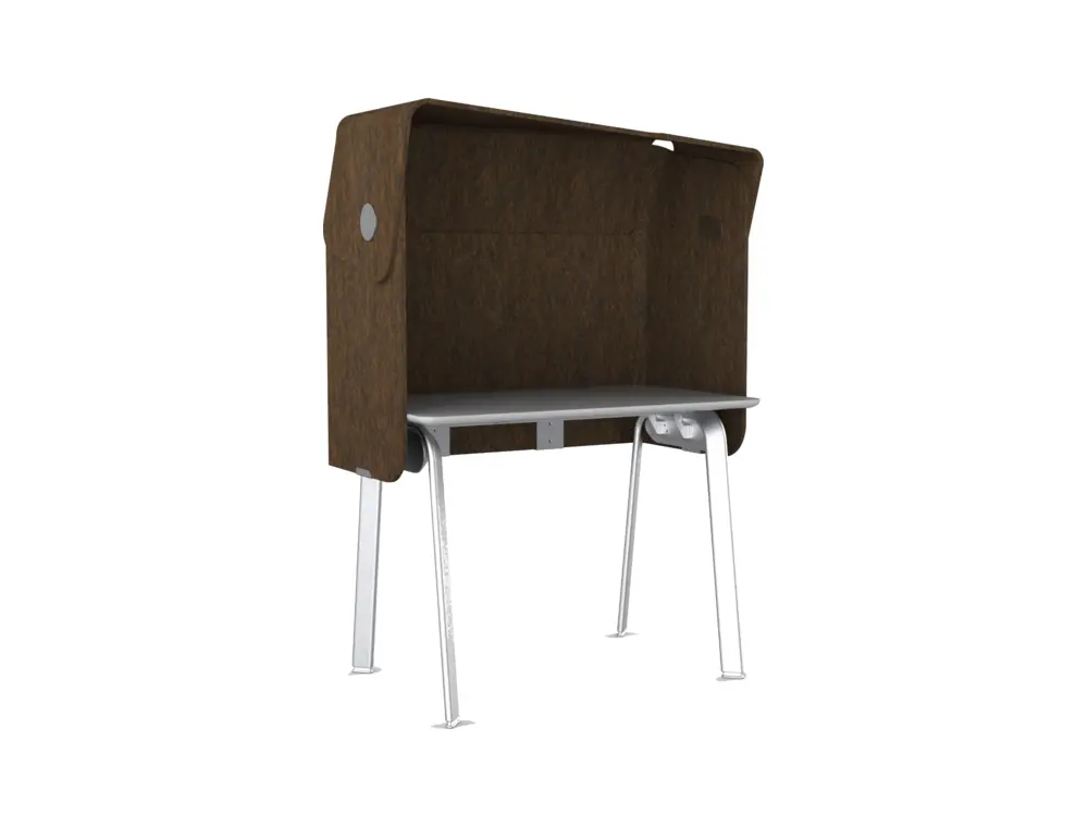 DO-NV-POD01 commercial staff workstation on a coordinated white background