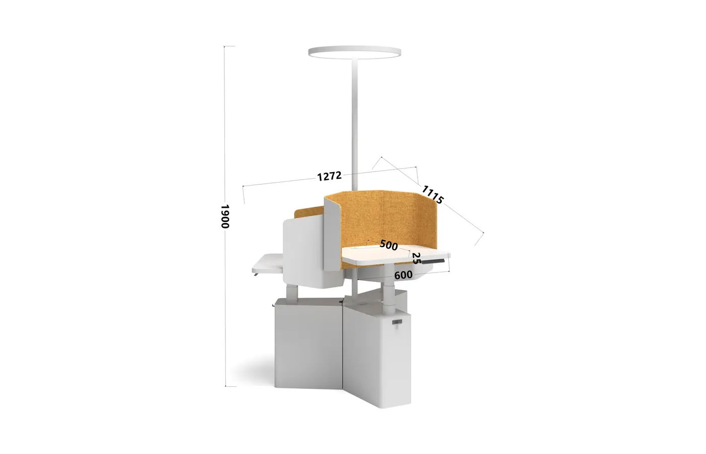 DO-DZJ-01SJ12 office workstation, product view 2