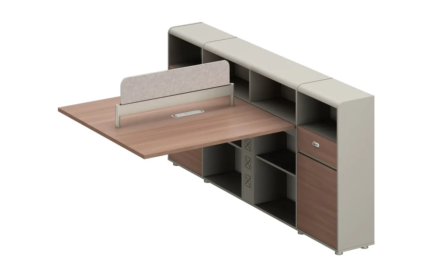 DO-UYJ-D0215 office workstation, product view 2