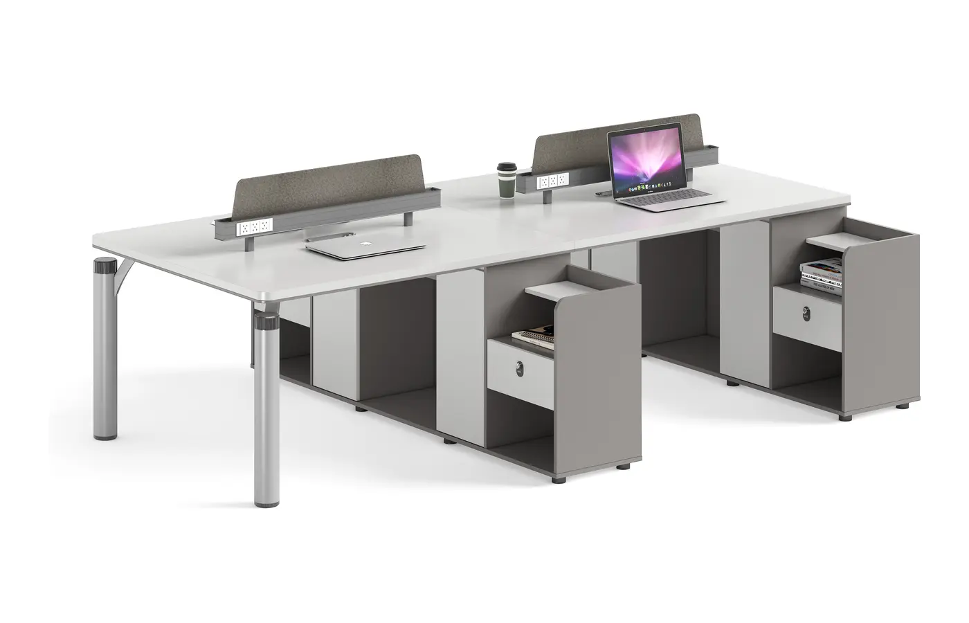 DY-D0712 office workstation, product view 2