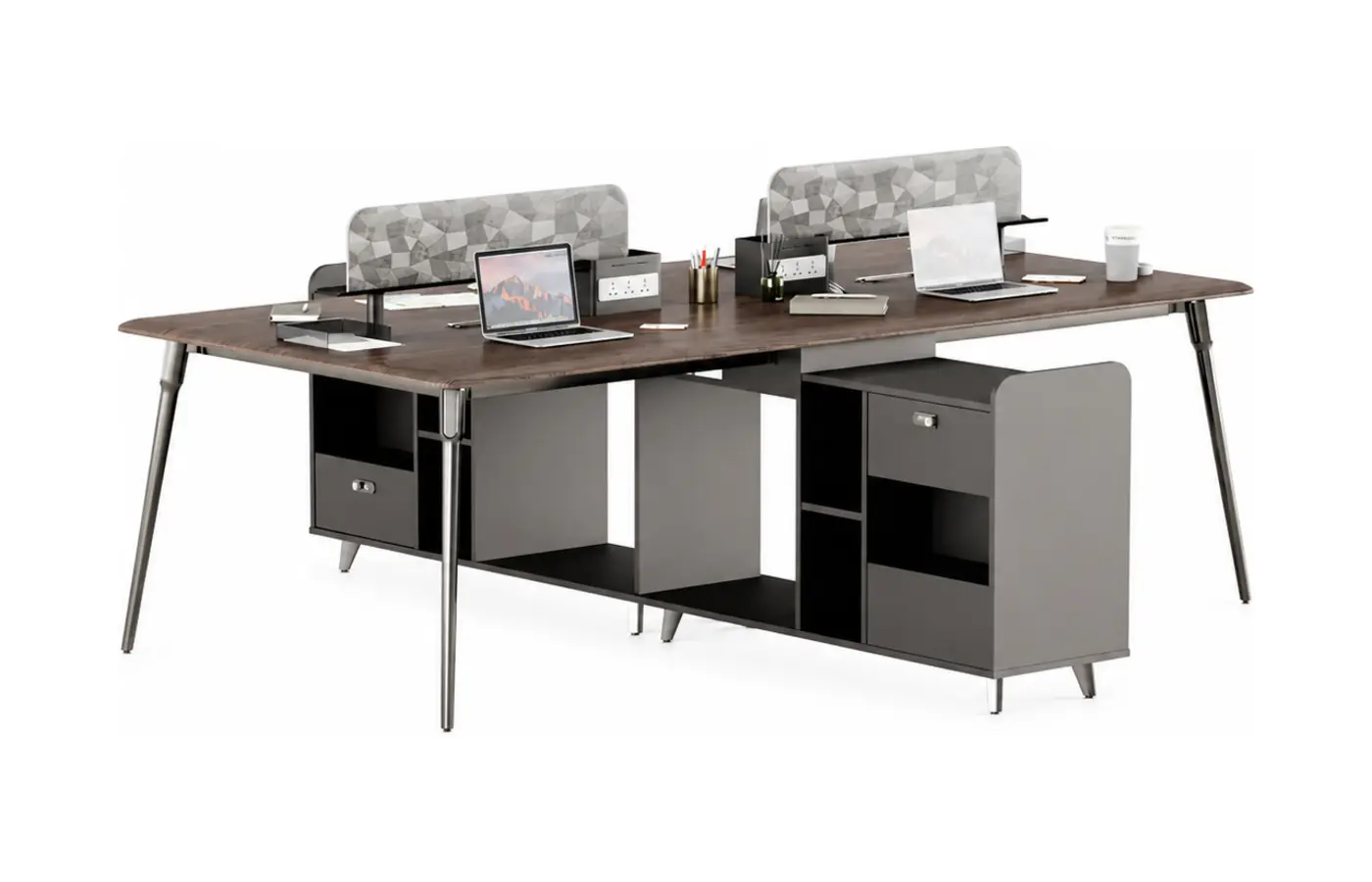 DY-D2112 office workstation, product view 3
