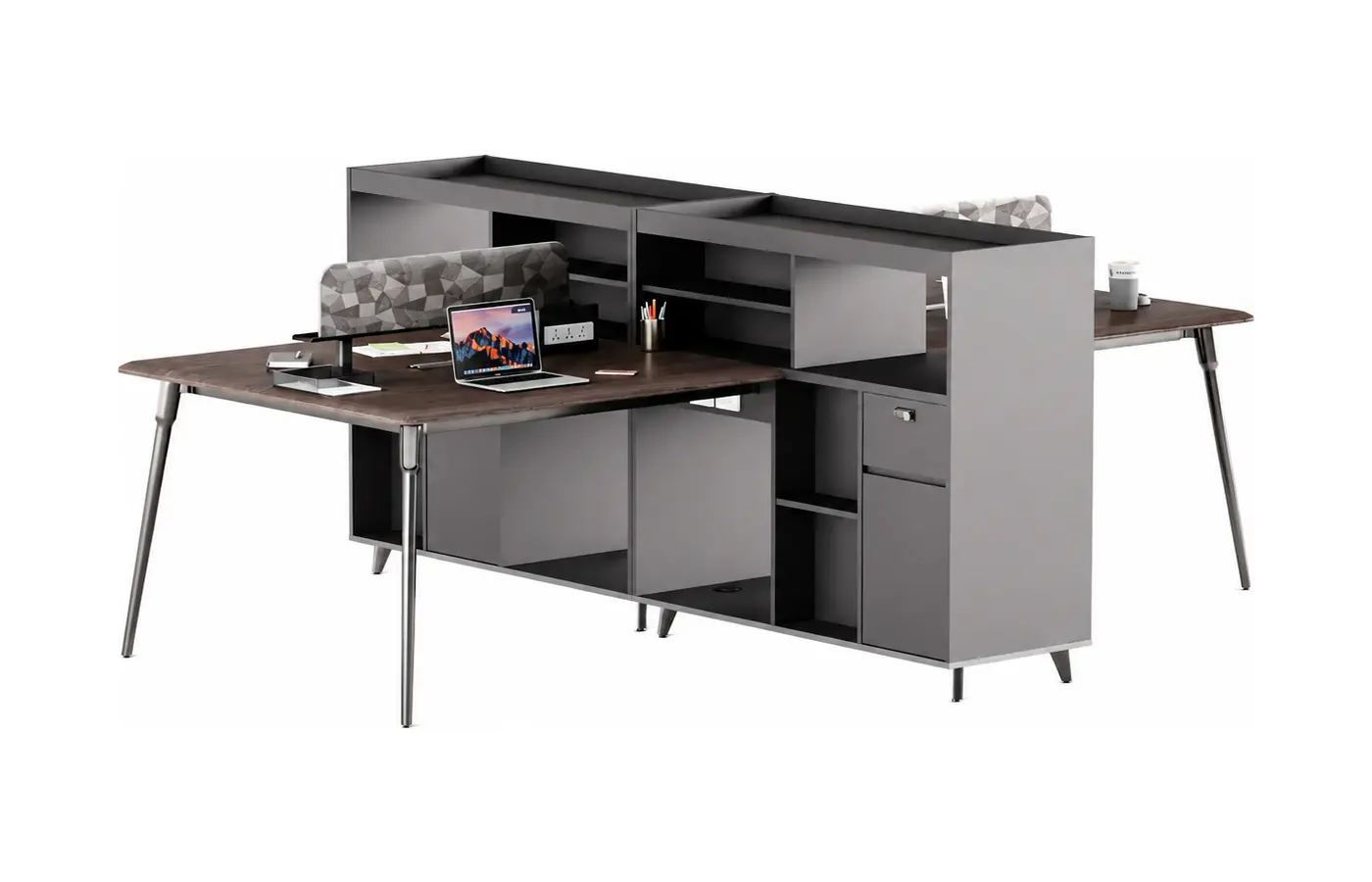 DY-D2112 office workstation, product view 4
