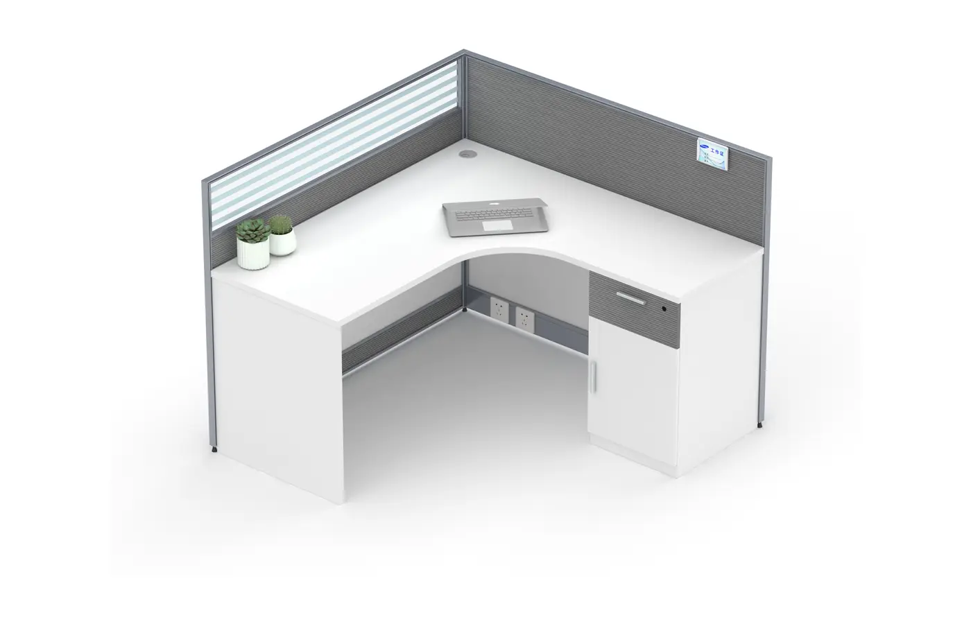 DY-P0112 office workstation, product view 4