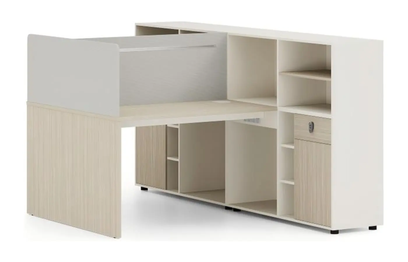 KJ-JY-KBZY15 office workstation, product view 2
