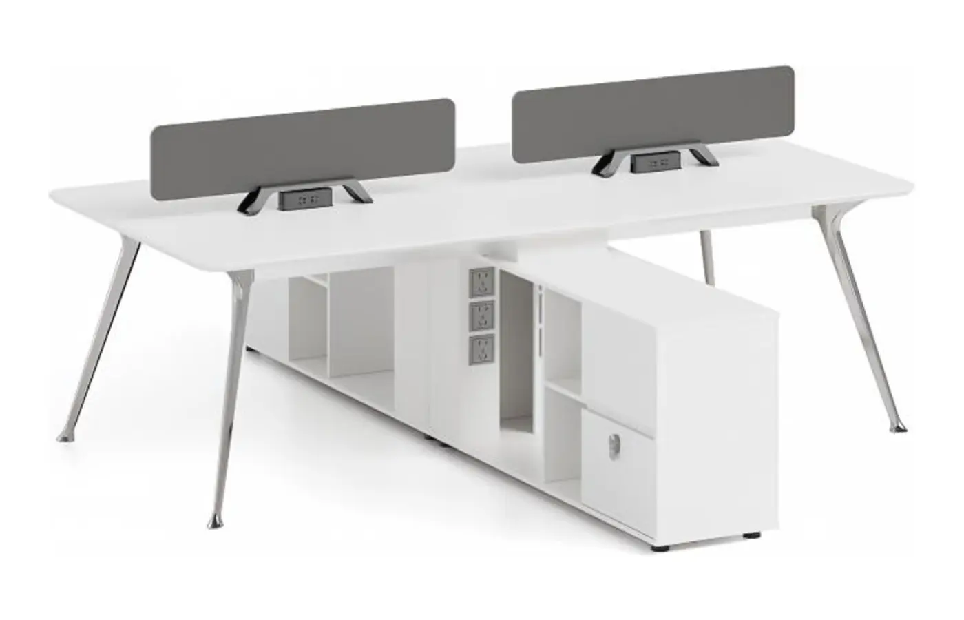 KJ-PJ-KGJ025-B office workstation, product view 3