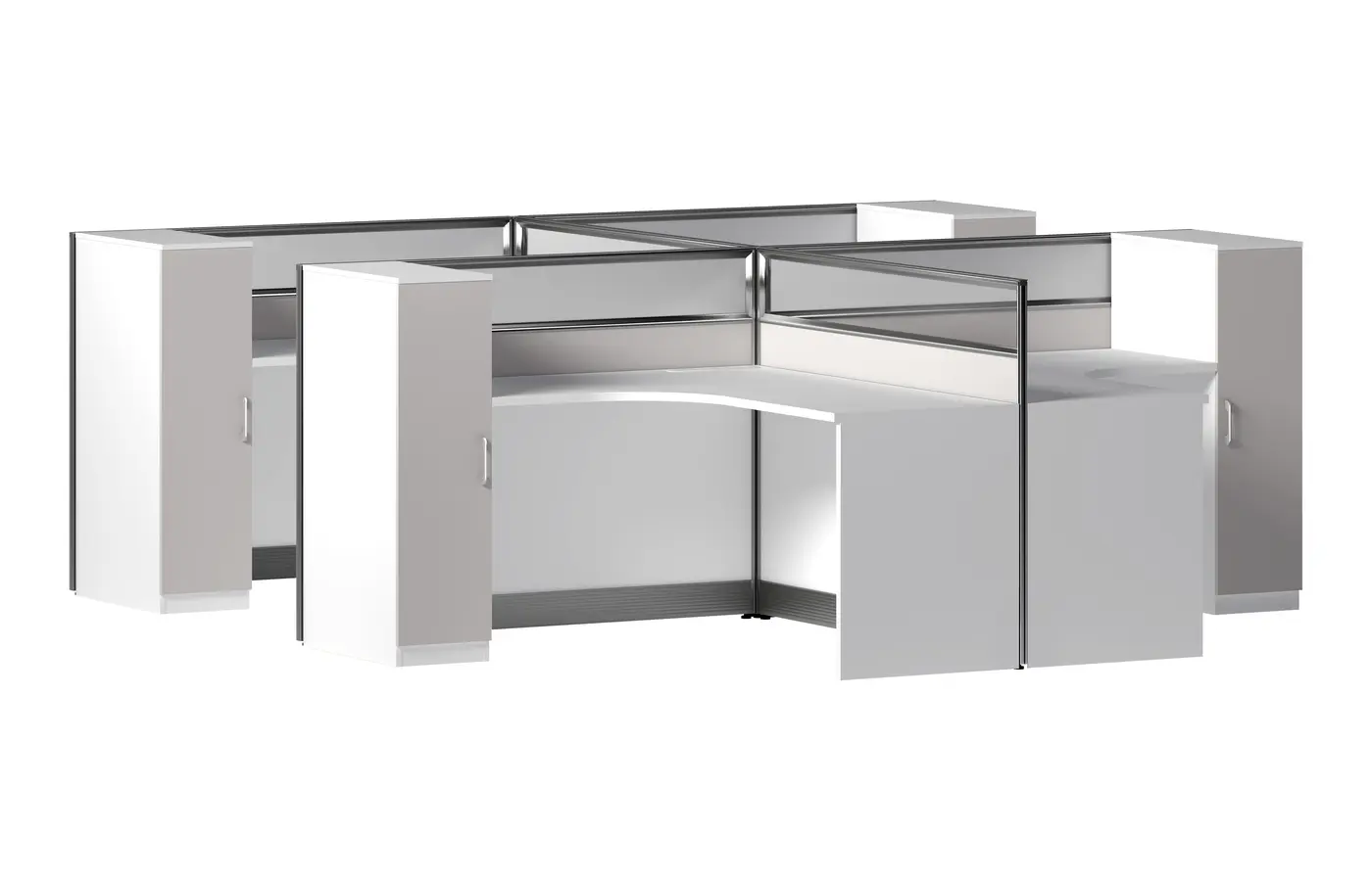 KJ-XH-KPYX53 office workstation, product view 2
