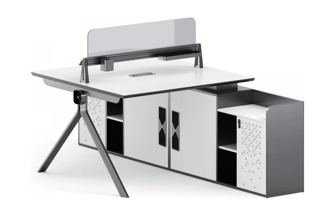 KJ-XHU-KBZY12-A office workstation, product view 5