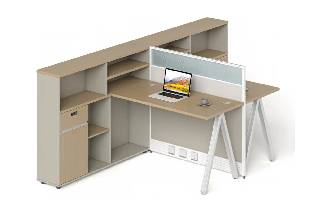 XS-YC-P1514-D office workstation, product view 3