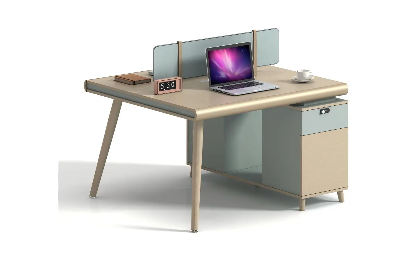 YBL-UML-D0824 office workstation, product view 3