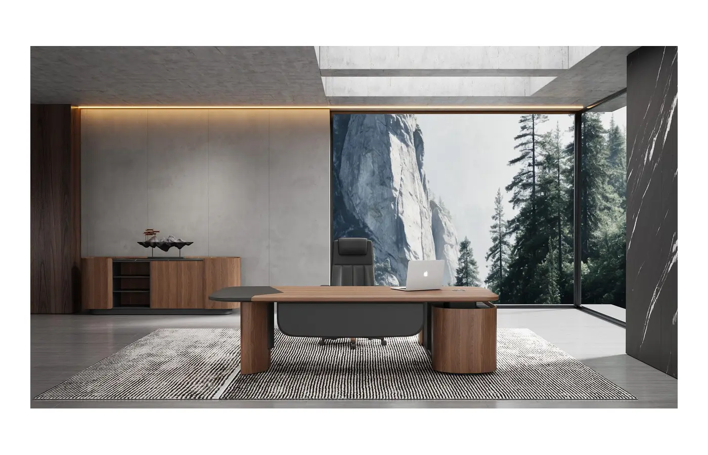 SY-T01 executive office desk, product view 2