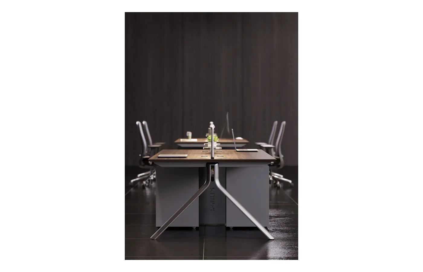 U1-F-403 commercial staff desk, product view 2